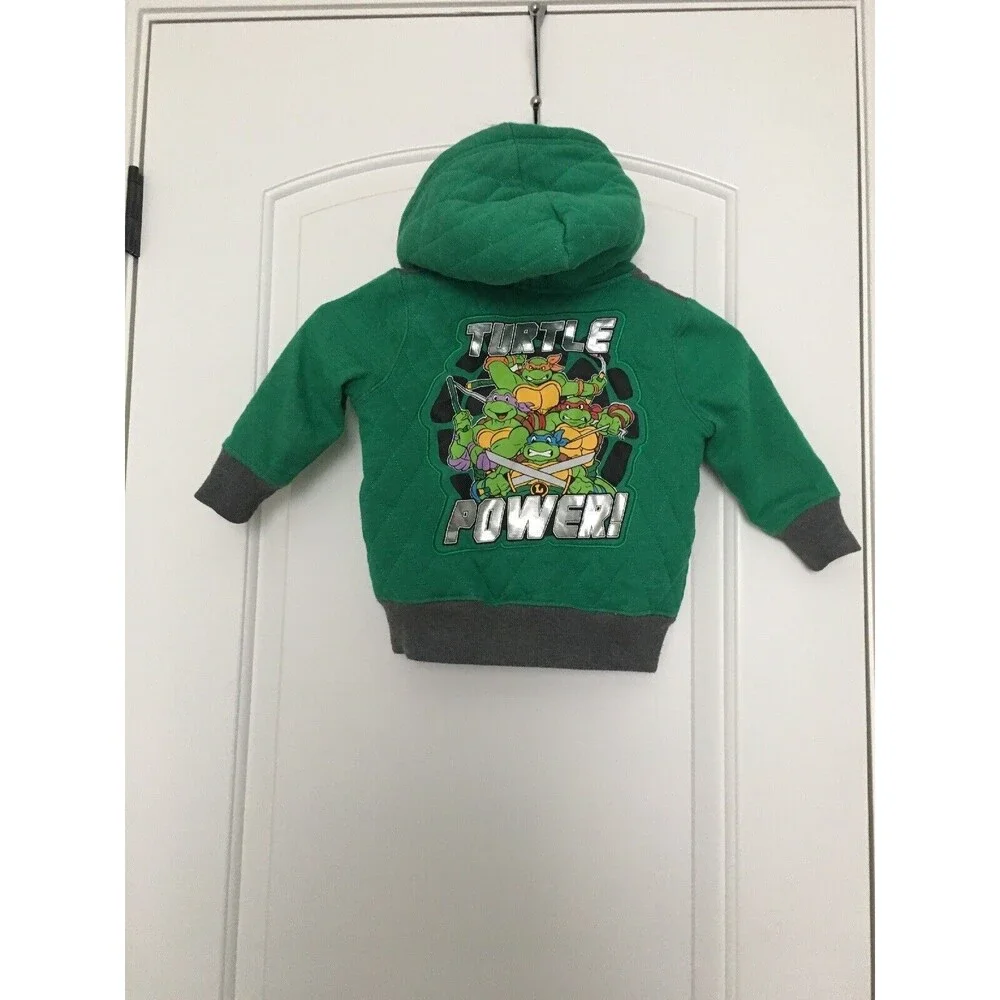Teenage Mutant Ninja Turtles Toddler Boys Hoodie Coat Full Zip Size 2T